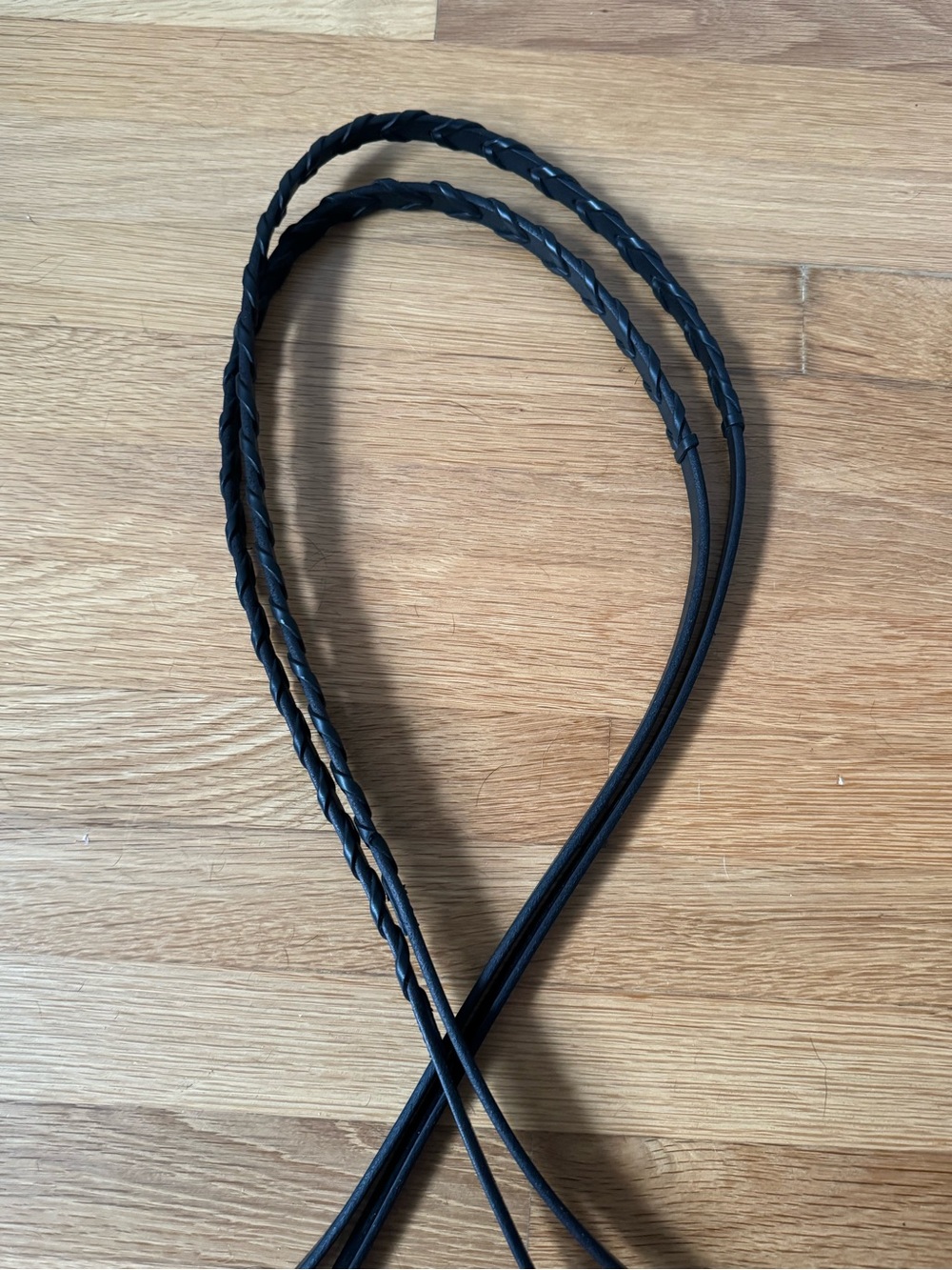 Tory Leather Black Plain Laced Reins 60”